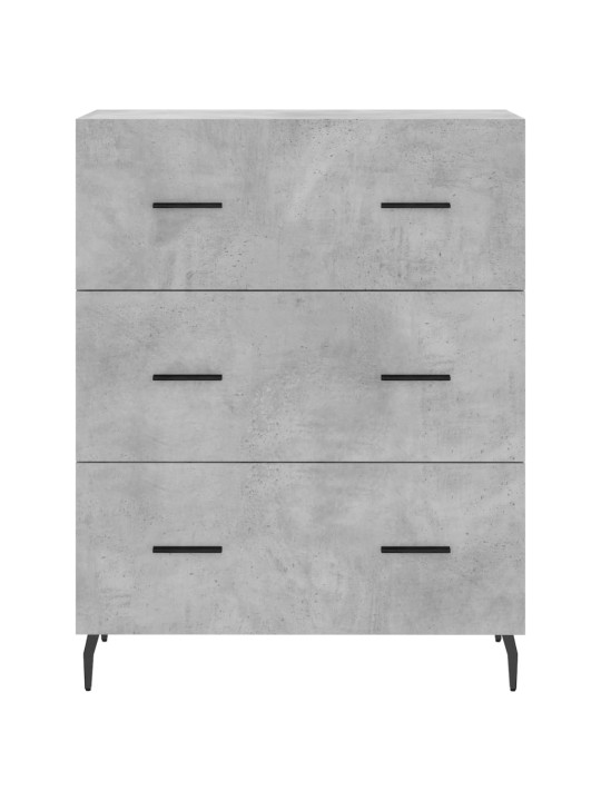 Skříň highboard betonově šedá 69,5x34x180 cm kompozitní dřevo