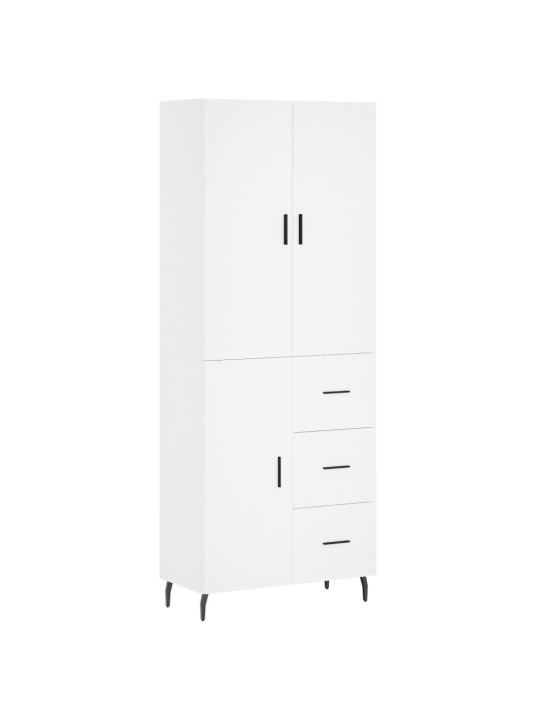 Skříň highboard bílá 69,5 x 34 x 180 cm kompozitní dřevo