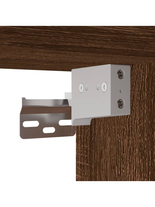 Skříň highboard hnědý dub 69,5 x 34 x 180 cm kompozitní dřevo