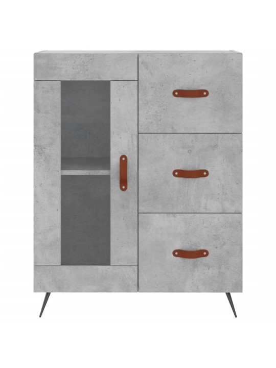 Skříň highboard betonově šedá 69,5x34x180 cm kompozitní dřevo