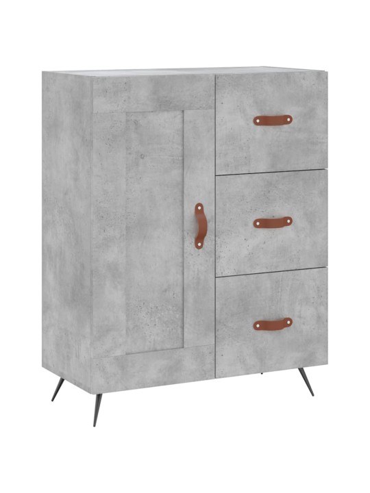 Skříň highboard betonově šedá 69,5x34x180 cm kompozitní dřevo