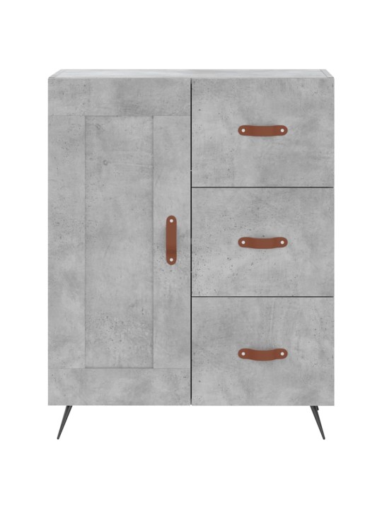 Skříň highboard betonově šedá 69,5x34x180 cm kompozitní dřevo