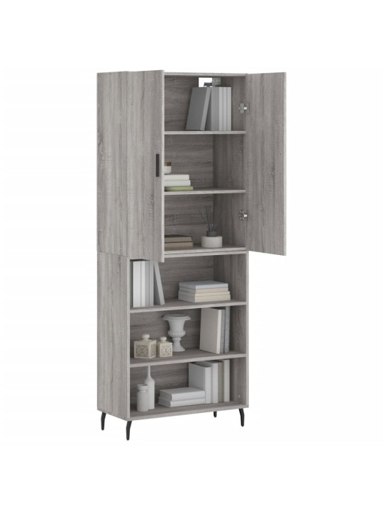 Skříň highboard šedá sonoma 69,5 x 34 x 180 cm kompozitní dřevo