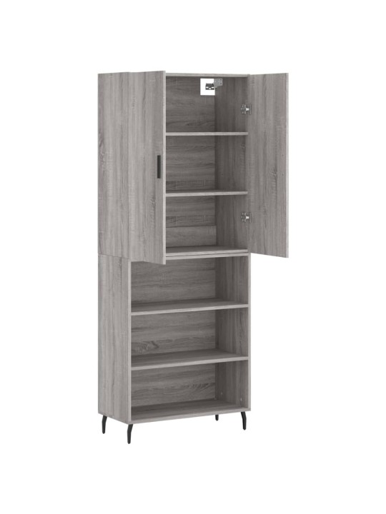 Skříň highboard šedá sonoma 69,5 x 34 x 180 cm kompozitní dřevo
