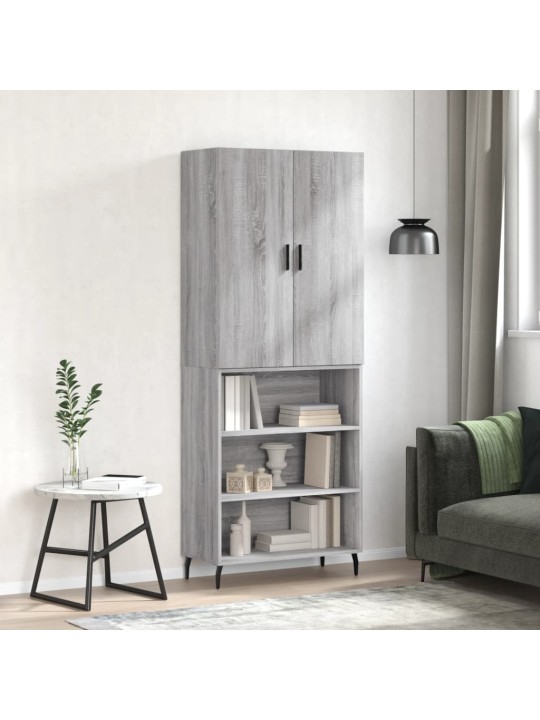 Skříň highboard šedá sonoma 69,5 x 34 x 180 cm kompozitní dřevo