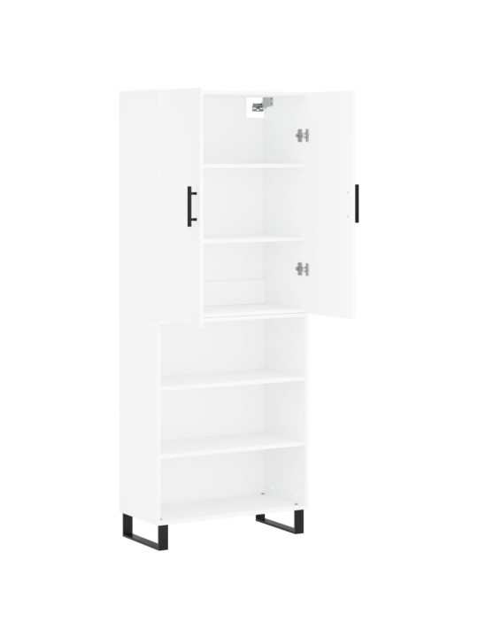 Skříň highboard bílá 69,5 x 34 x 180 cm kompozitní dřevo