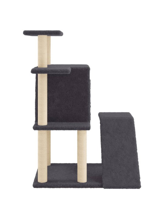 Škrabadlo pro kočky se sisalovými sloupky tmavě šedé 97 cm