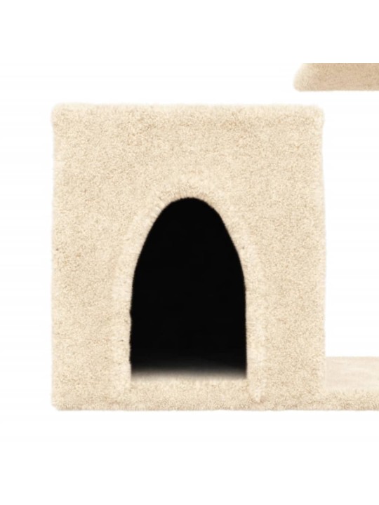 Škrabadlo pro kočky se sisalovými sloupky krémové 50,5 cm