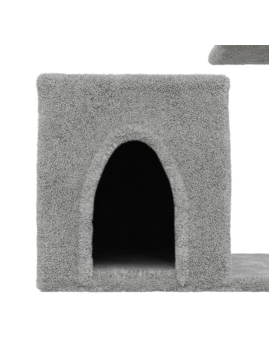 Škrabadlo pro kočky se sisalovými sloupky světle šedé 50,5 cm