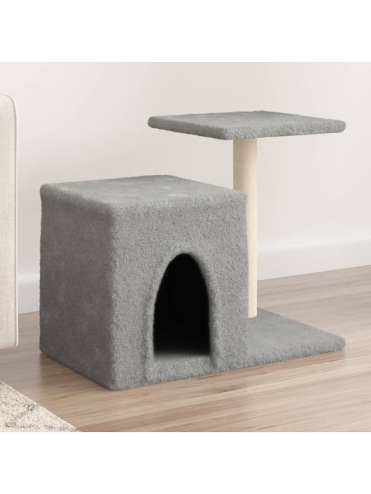 Škrabadlo pro kočky se sisalovými sloupky světle šedé 50,5 cm