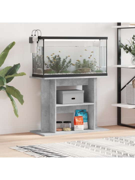Stojan na akvárium betonově šedý 80x35x60 cm kompozitní dřevo