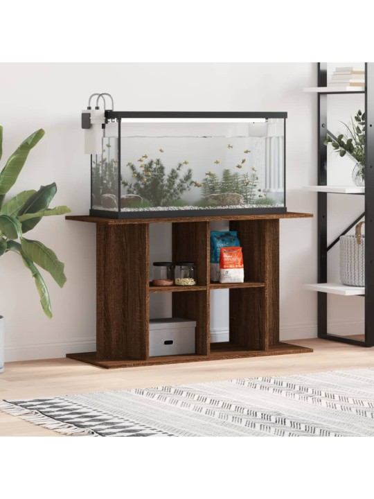 Stojan na akvárium hnědý dub 100 x 40 x 60 cm kompozitní dřevo
