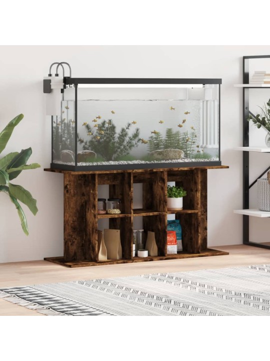 Stojan na akvárium kouřový dub 120x40x60 cm kompozitní dřevo