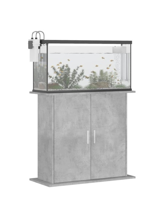 Stojan na akvárium betonově šedý 81x36x73 cm kompozitní dřevo