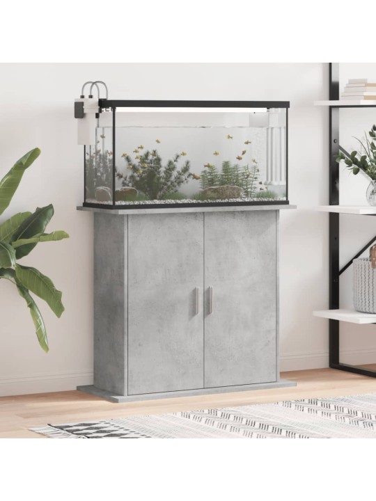 Stojan na akvárium betonově šedý 81x36x73 cm kompozitní dřevo