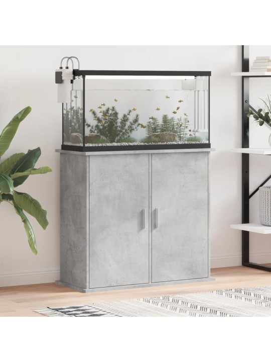 Stojan na akvárium betonově šedý 81x36x73 cm kompozitní dřevo