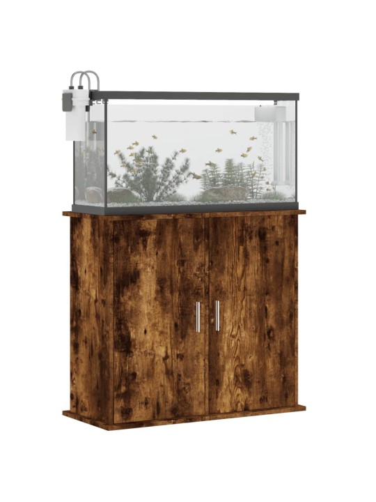 Stojan na akvárium kouřový dub 81 x 36 x 73 cm kompozitní dřevo