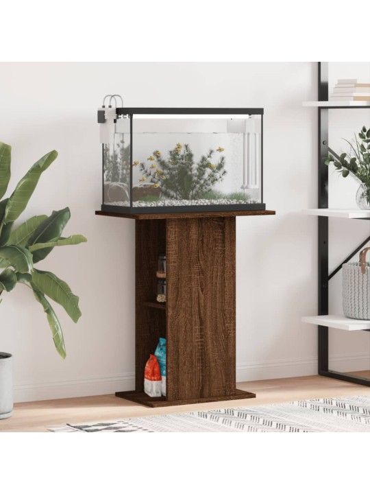 Stojan na akvárium hnědý dub 60,5x36x72,5 cm kompozitní dřevo