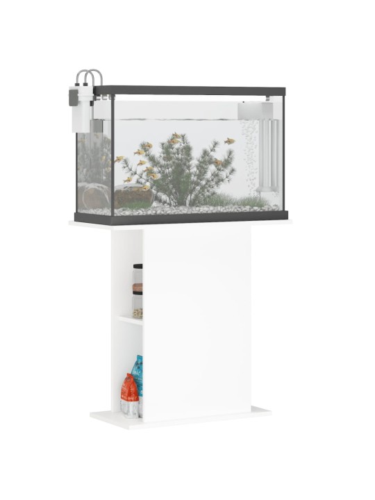 Stojan na akvárium bílý 75x36x72,5 cm kompozitní dřevo