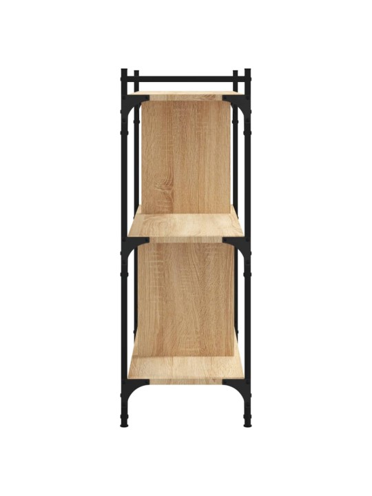 Knihovna se 3 policemi dub sonoma 76x32x88 cm kompozitní dřevo