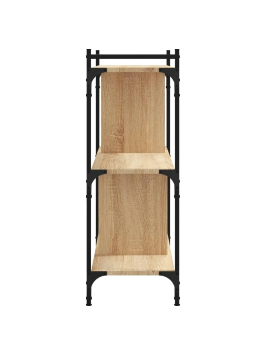 Knihovna se 3 policemi dub sonoma 76x32x88 cm kompozitní dřevo