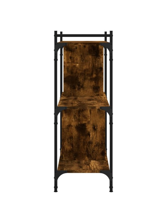 Knihovna se 3 policemi kouřový dub 76x32x88 cm kompozitní dřevo