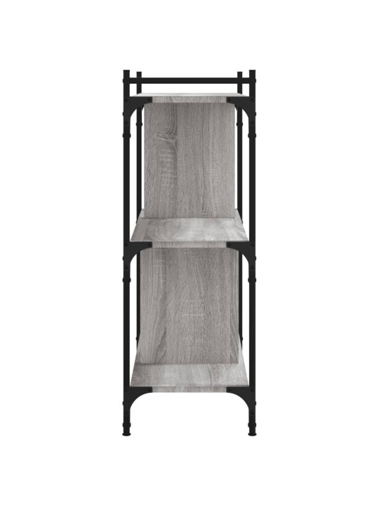 Knihovna se 3 policemi šedá sonoma 76x32x88 cm kompozitní dřevo