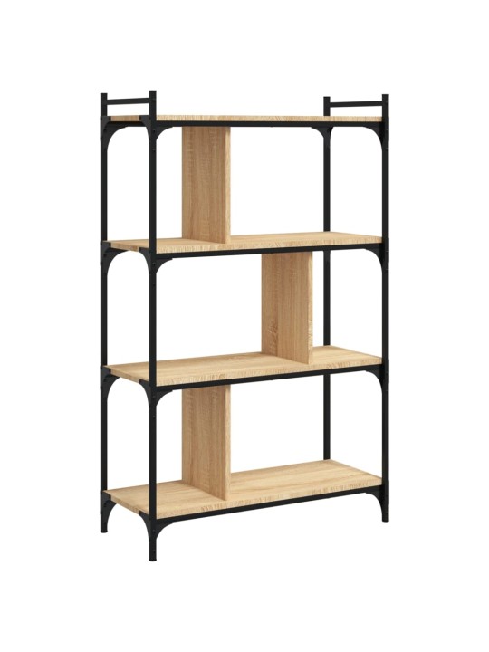 Knihovna se 4 policemi dub sonoma 76x32x123 cm kompozitní dřevo