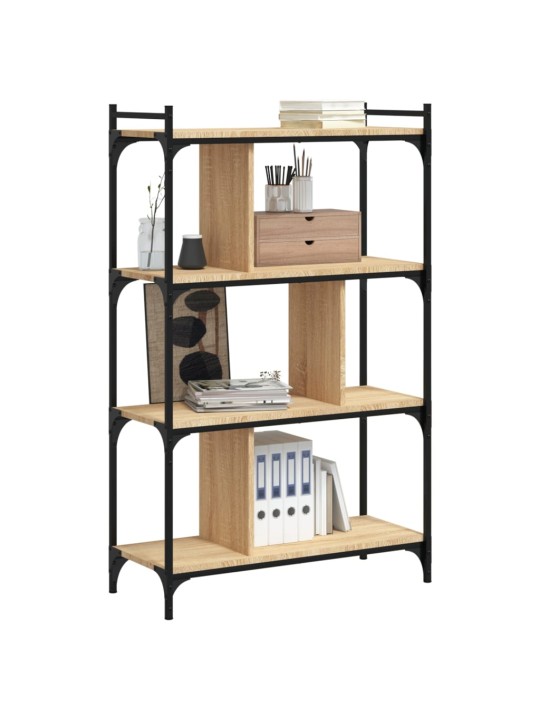 Knihovna se 4 policemi dub sonoma 76x32x123 cm kompozitní dřevo