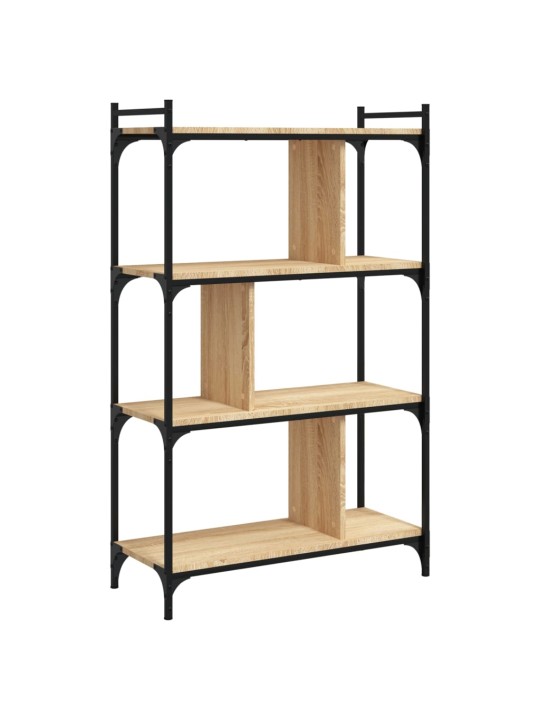 Knihovna se 4 policemi dub sonoma 76x32x123 cm kompozitní dřevo