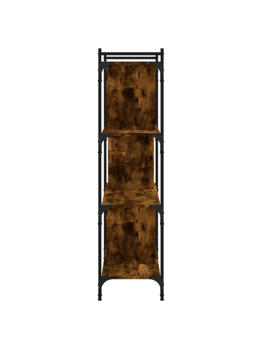 Knihovna se 4 policemi kouřový dub 76x32x123cm kompozitní dřevo