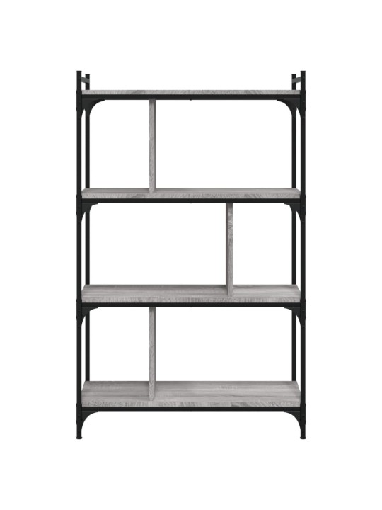 Knihovna se 4 policemi šedá sonoma 76x32x123cm kompozitní dřevo