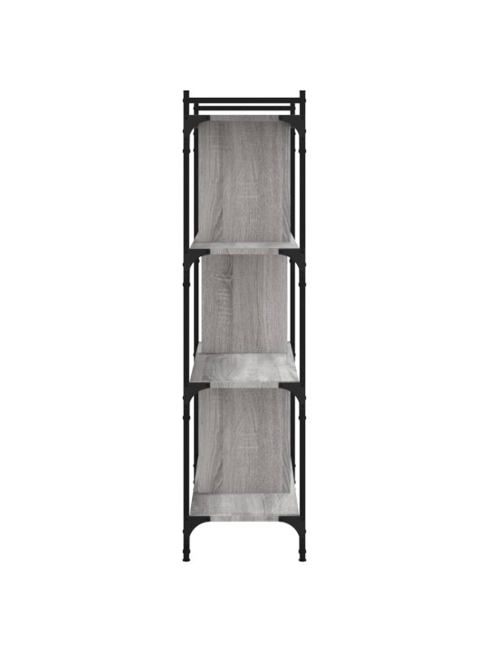 Knihovna se 4 policemi šedá sonoma 76x32x123cm kompozitní dřevo