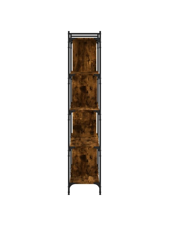 Knihovna s 5 policemi kouřový dub 76x32x158 cm kompozitní dřevo