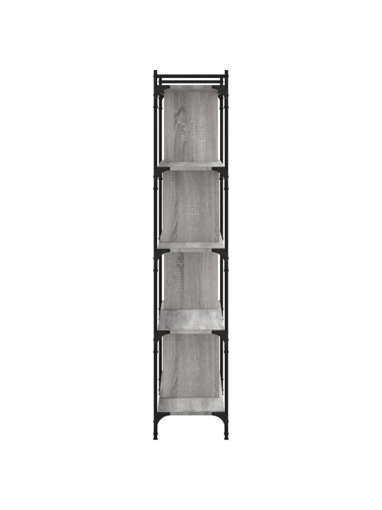 Knihovna s 5 policemi šedá sonoma 76x32x158 cm kompozitní dřevo