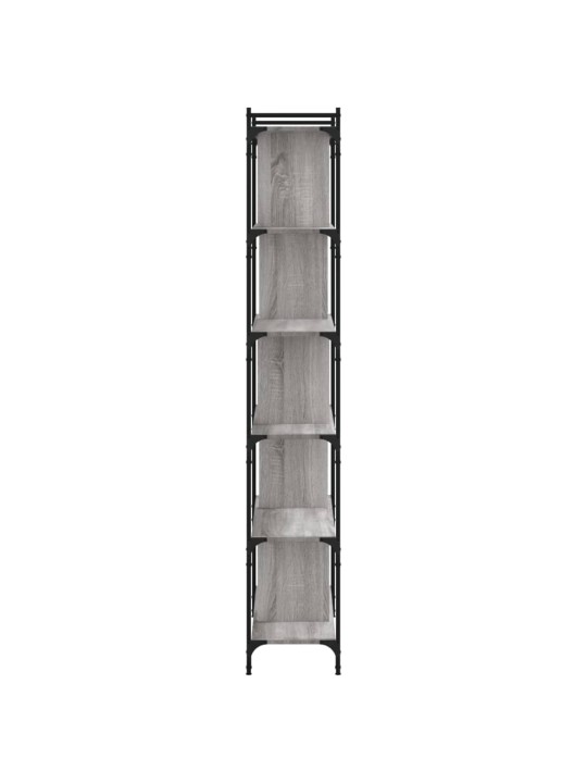 Knihovna s 6 policemi šedá sonoma 76x32x192 cm kompozitní dřevo