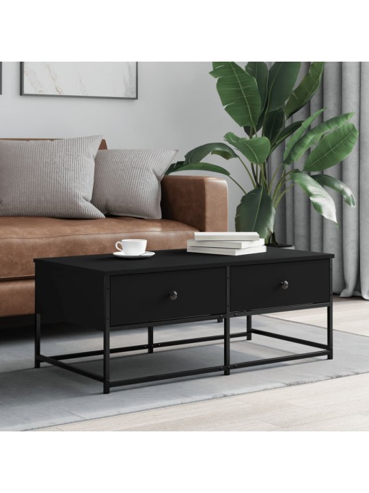 Konferenční stolek černý 100 x 51 x 40 cm kompozitní dřevo