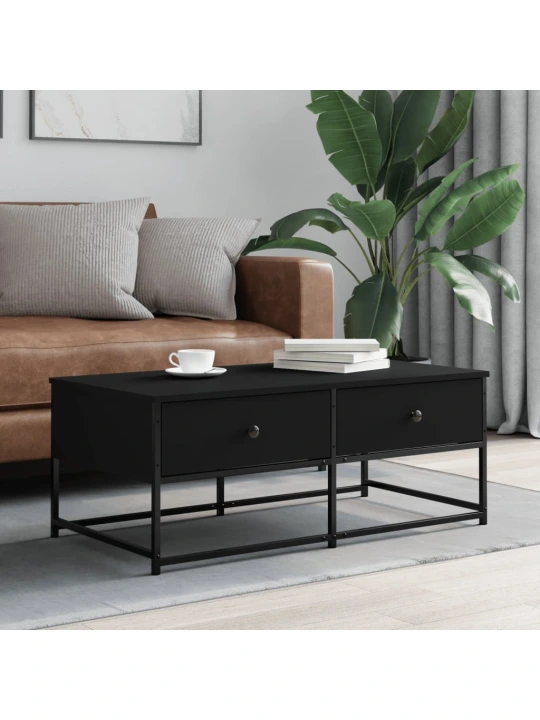 Konferenční stolek černý 100 x 51 x 40 cm kompozitní dřevo