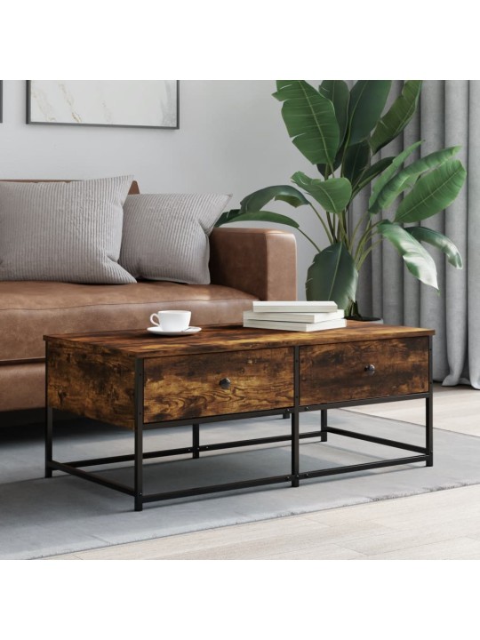 Konferenční stolek kouřový dub 100x51x40 cm kompozitní dřevo