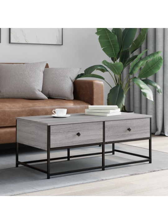 Konferenční stolek šedý sonoma 100x51x40 cm kompozitní dřevo