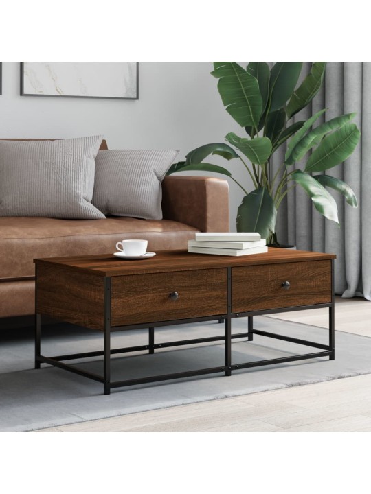 Konferenční stolek hnědý dub 100 x 51 x 40 cm kompozitní dřevo