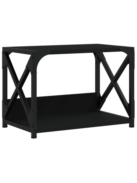 Stojan na tiskárnu 2patrový černý 44x26x31,5cm kompozitní dřevo