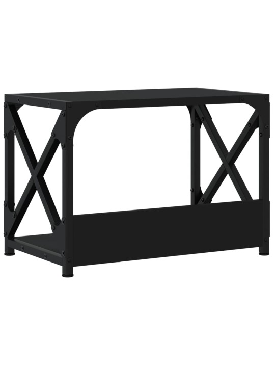 Stojan na tiskárnu 2patrový černý 44x26x31,5cm kompozitní dřevo