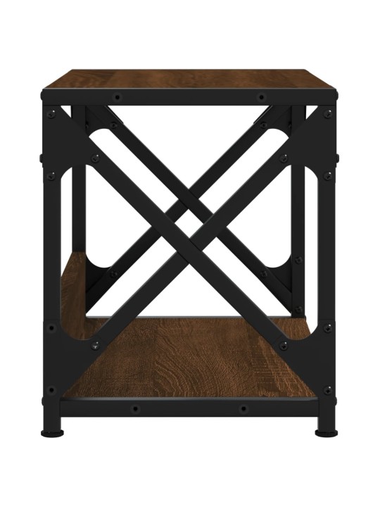 Stojan na tiskárnu 2patrový hnědý dub 44x26x31,5 cm kompozit