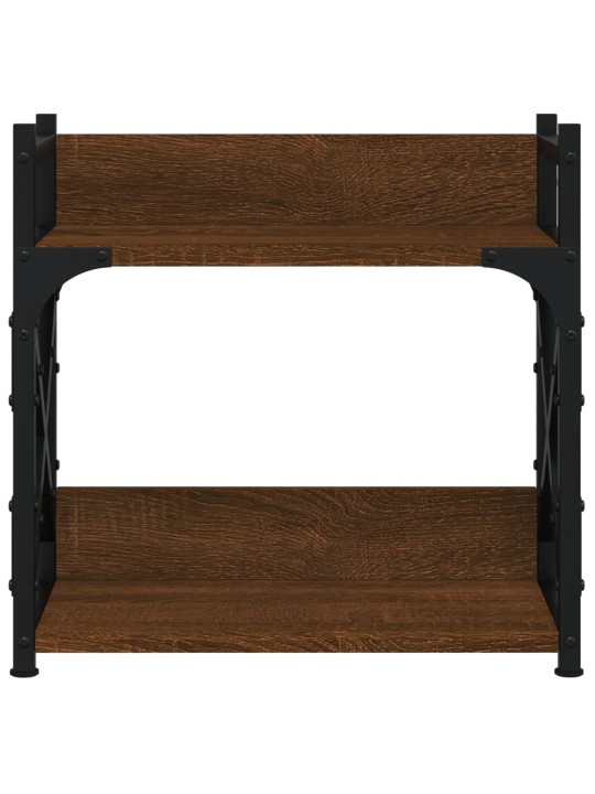 Stojan na tiskárnu 2patrový hnědý dub 40 x 20 x 40 cm kompozit
