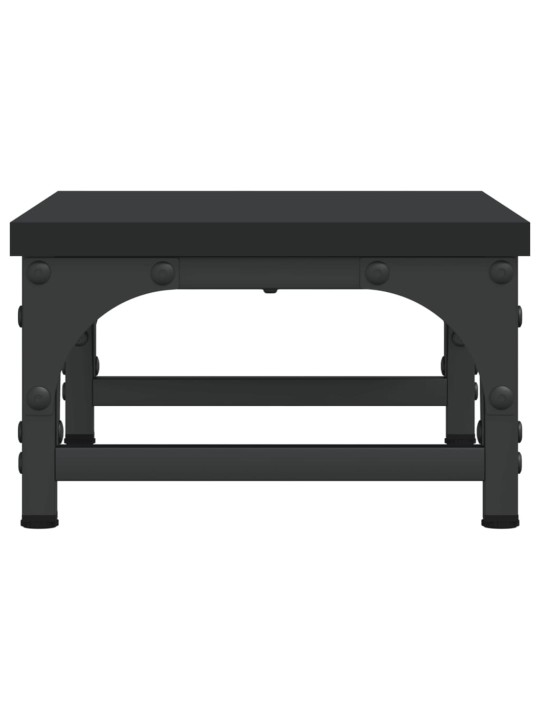 Stojan na monitor černý 37 x 23 x 14 cm kompozitní dřevo