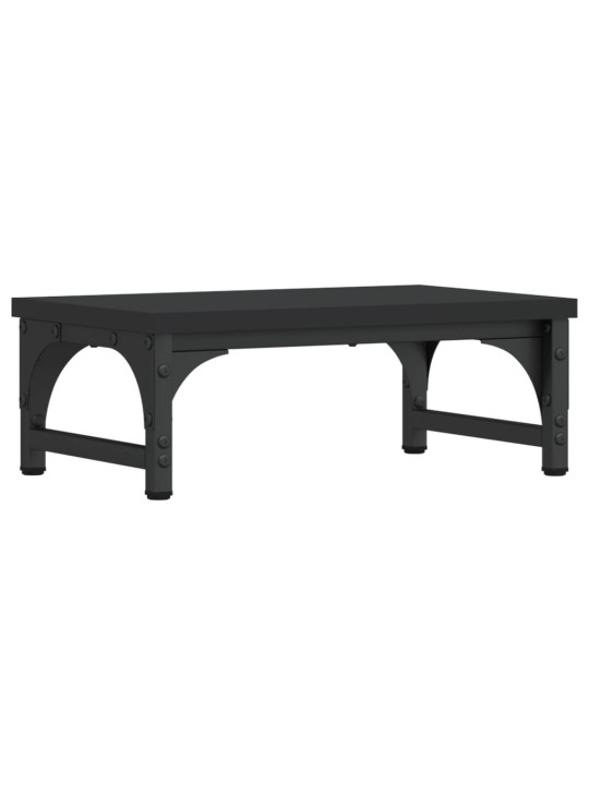 Stojan na monitor černý 37 x 23 x 14 cm kompozitní dřevo