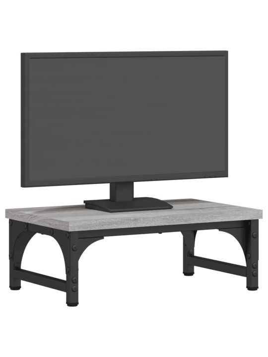 Stojan na monitor šedý sonoma 37 x 23 x 14 cm kompozitní dřevo