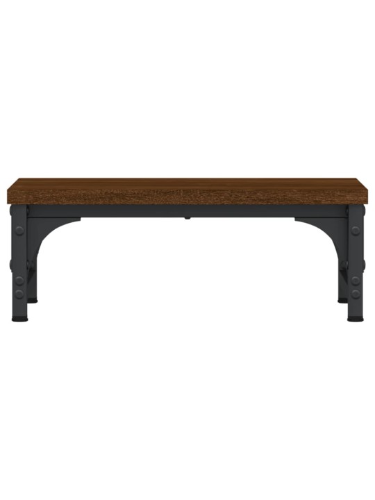 Stojan na monitor hnědý dub 37 x 23 x 14 cm kompozitní dřevo