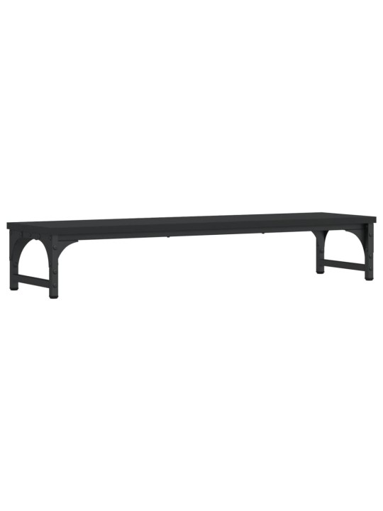 Stojan na monitor černý 85 x 23 x 15,5 cm kompozitní dřevo